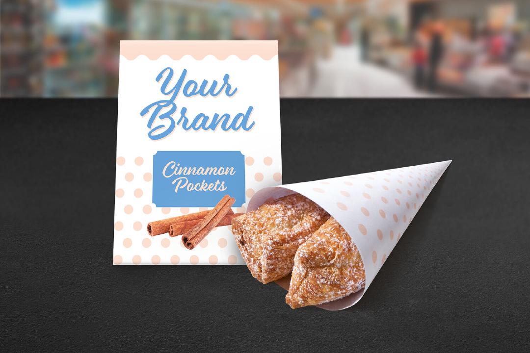 Pastry Pockets point of sale marketing and packaging examples
